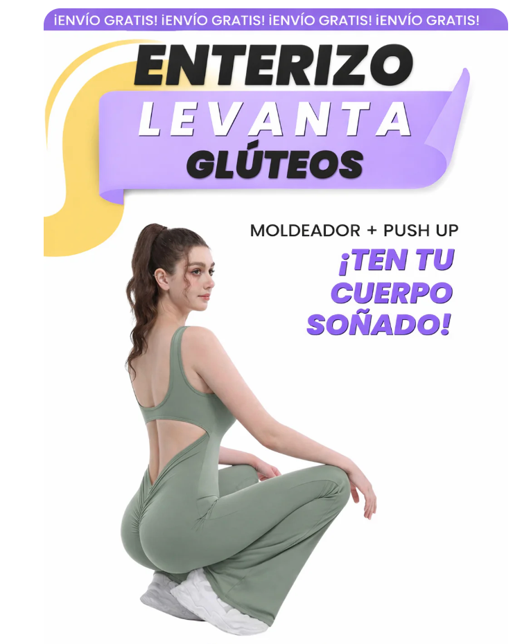 Enterizo Levanta cola®: Moldea tus duraznos AL INSTANTE y redefine tu cintura sin pasar horas de esfuerzo en el gimnasio