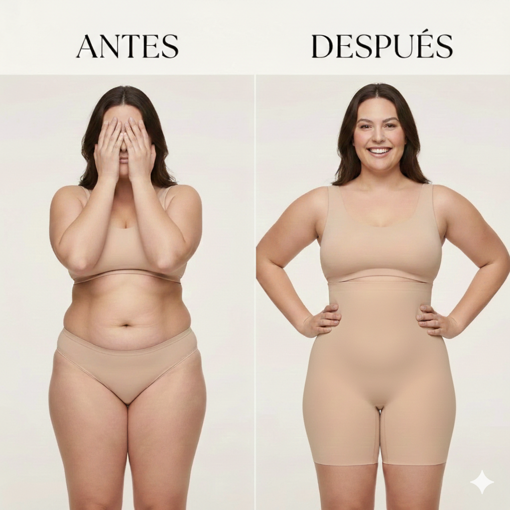 SCULPT SHORT® – Short faja tiro alto que reduce cintura al instante y levanta cola sin que se note