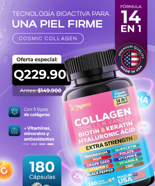 Colageno con Biotina Rejuvenece tu piel desde la primera toma