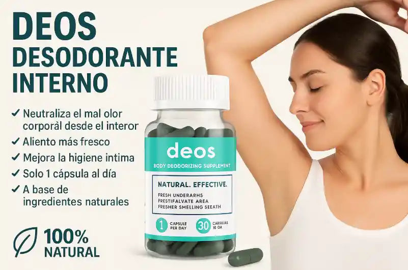 Desodorante Interno Deos: Elimina el Olor Corporal de Pies a Cabeza