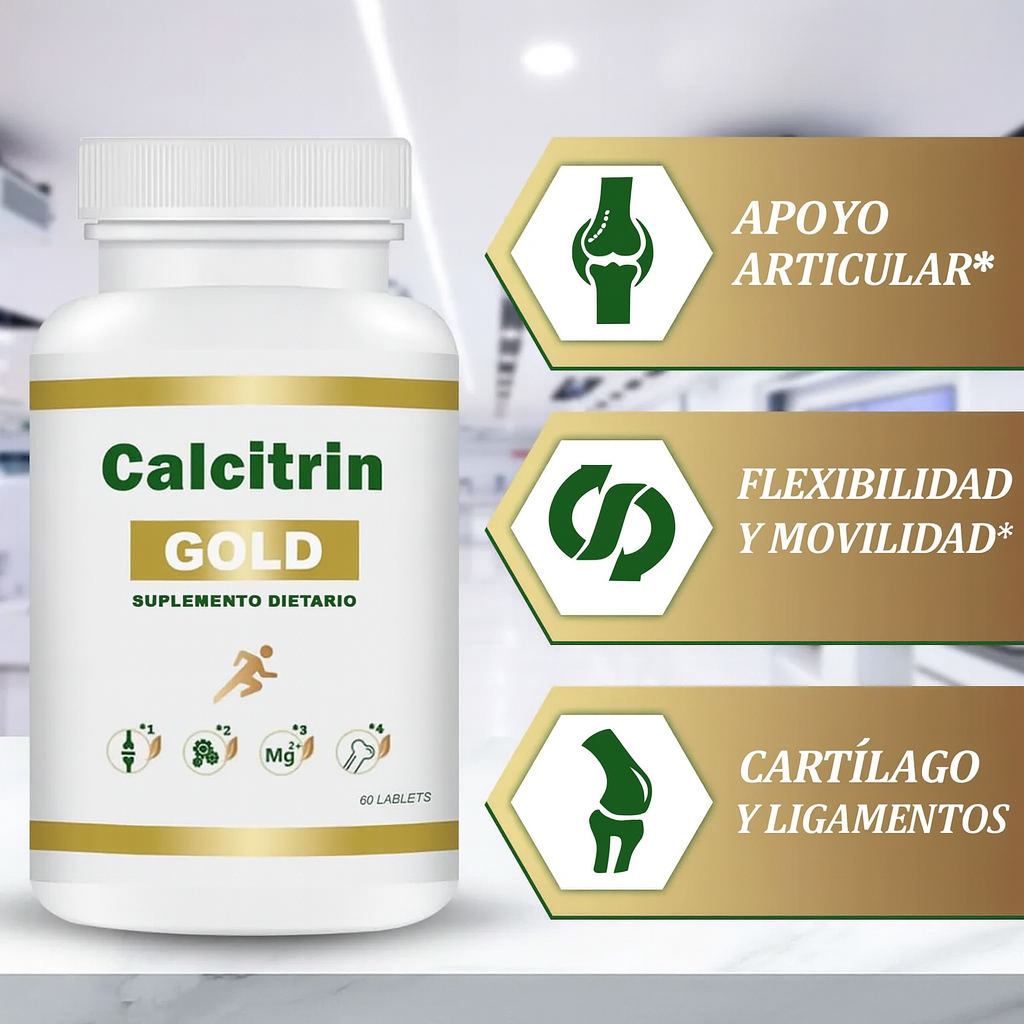 Calcitrin Gold: ¡El fin de la tortura ciática y artrítica! Mueve tus articulaciones como si tuvieras 20 años en solo semanas.