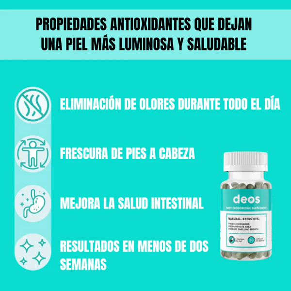 Desodorante Interno Deos: Elimina el Olor Corporal de Pies a Cabeza