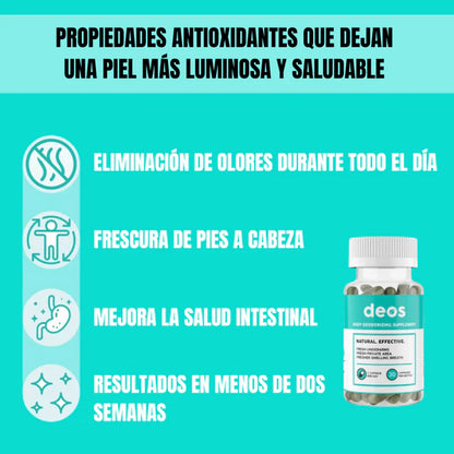 Desodorante Interno Deos: Elimina el Olor Corporal de Pies a Cabeza