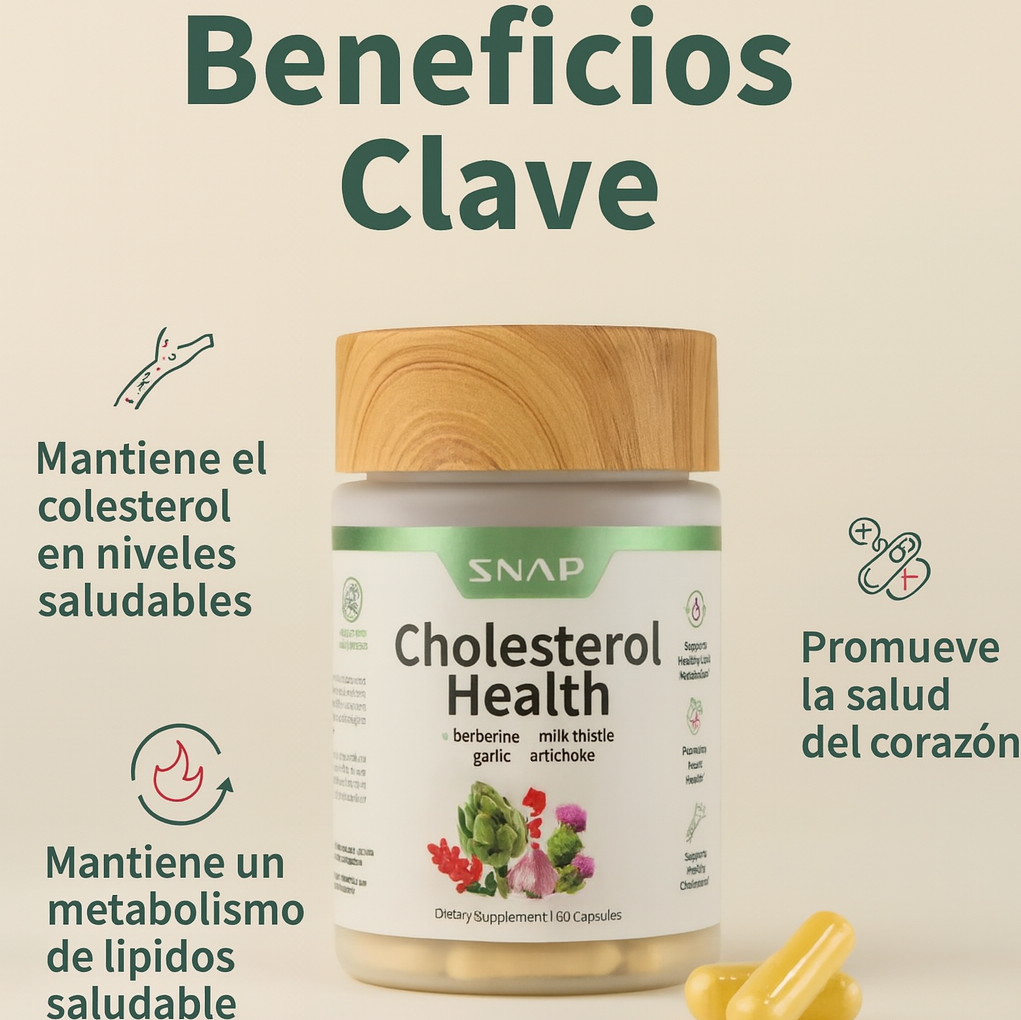 Suplemento Natural Cholesterol Health: Protege tu Corazón y Equilibra tu Colesterol en Pocas Semanas