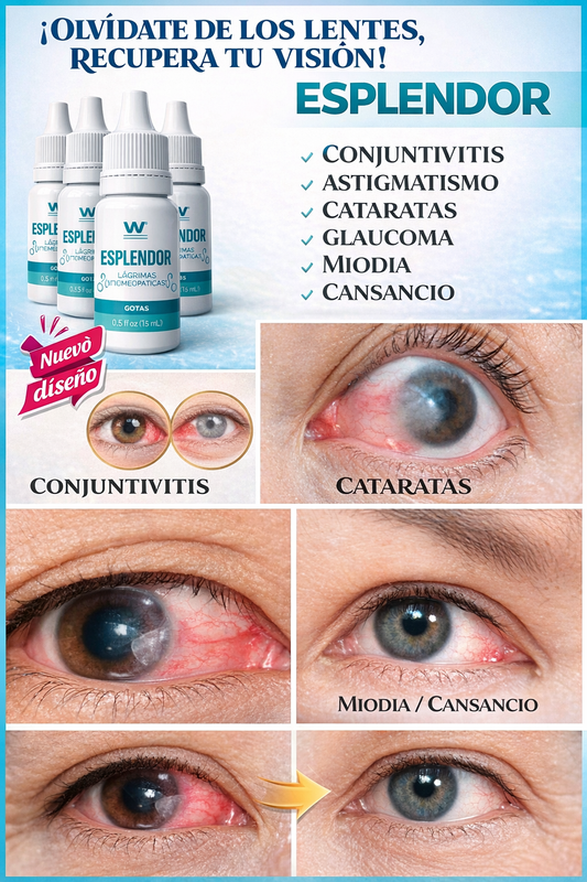 ESPLENDOR VISION® – Gotas Naturales para una Vista Más Clara y Descansada