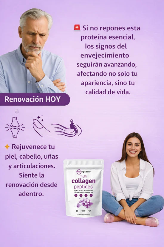 ¡OFERTA 2X1! MULTI COLAGENO PEPTIDES® El secreto para una piel más firme y articulaciones sin dolor