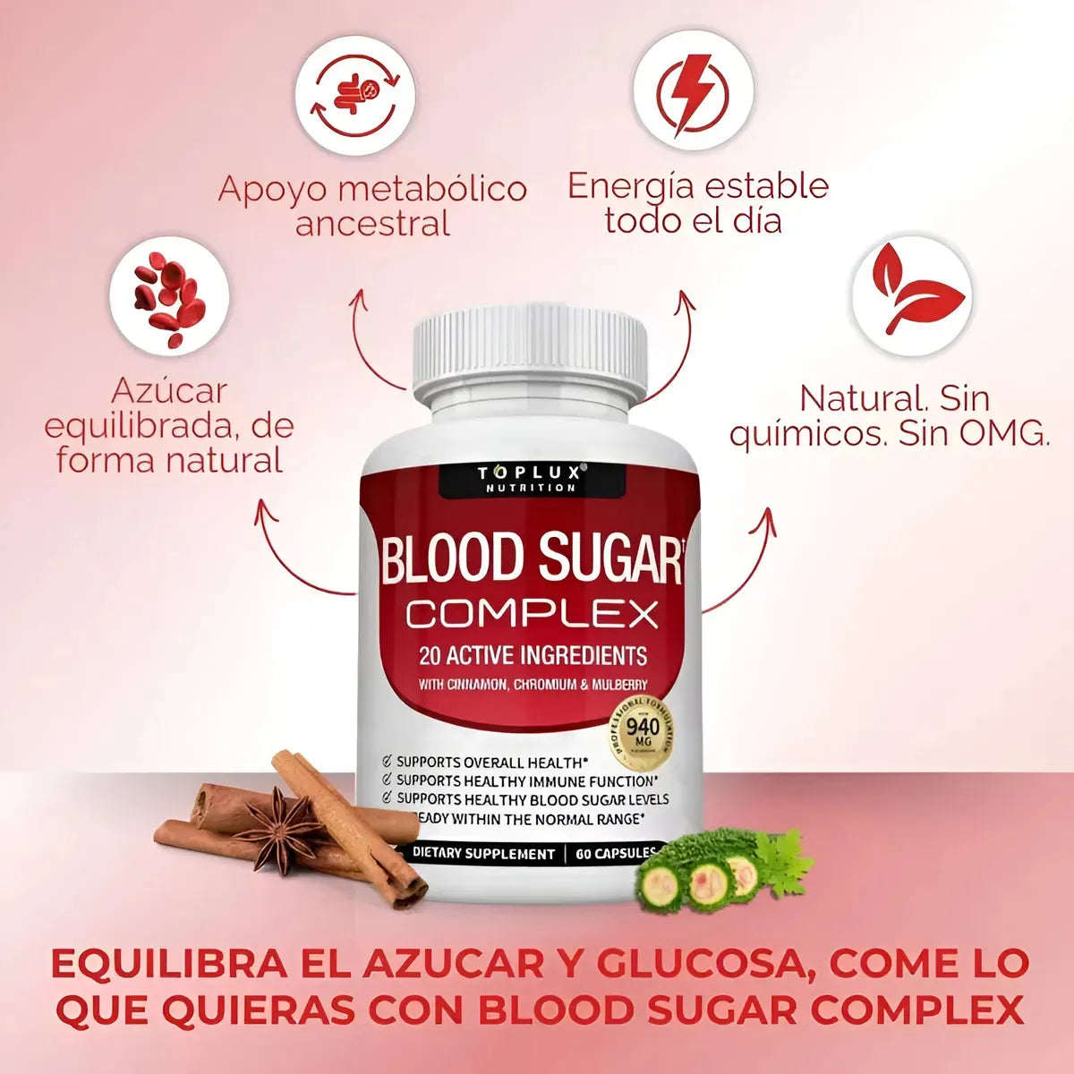 Blood Sugar Complex: ¡Adiós a la Montaña Rusa del Azúcar! Recupera la Libertad y el Control de tu Vida en Solo 30 Días.