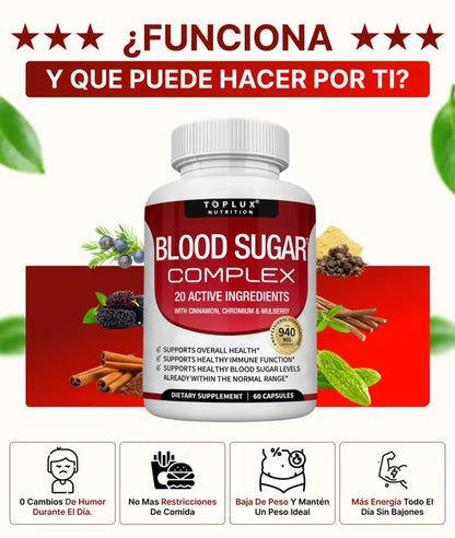 Blood Sugar Complex: ¡Adiós a la Montaña Rusa del Azúcar! Recupera la Libertad y el Control de tu Vida en Solo 30 Días.