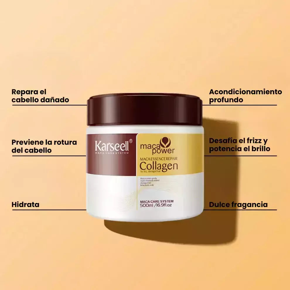 Mascarilla Karseell Maca Power: ¡Dile Adiós al Cabello Dañado y Luce una Melena de Ensueño en Solo Minutos!