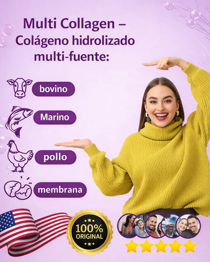 ¡OFERTA 2X1! MULTI COLAGENO PEPTIDES® El secreto para una piel más firme y articulaciones sin dolor