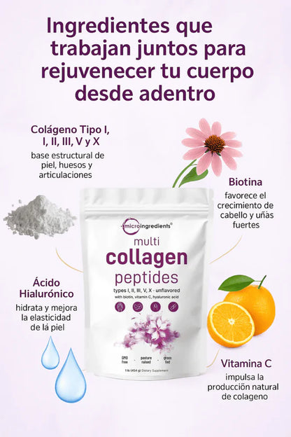 ¡OFERTA 2X1! MULTI COLAGENO PEPTIDES® El secreto para una piel más firme y articulaciones sin dolor