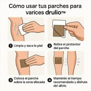 HANEL VARIVEINS® – Parches que reducen várices y arañitas POR DEFINITIVO mientras descansas